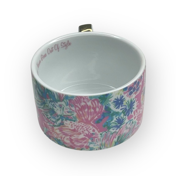Lilly Pulitzer ❤︎︎ Stackable Tea Cups Coffee Mugs Set of 2 ❤︎︎ Being Happy Print - Picture 10 of 16